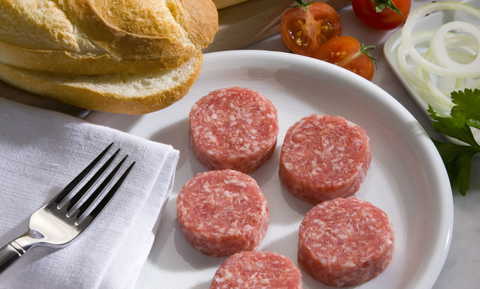 Schinken-Zwiebelmettwurst