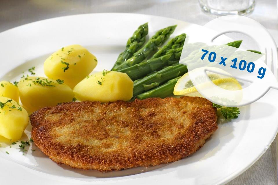 Lachsschnitzel vom Schwein