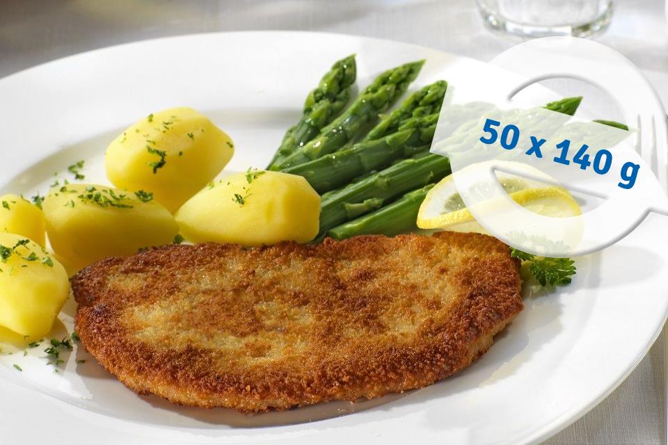Lachsschnitzel vom Schwein