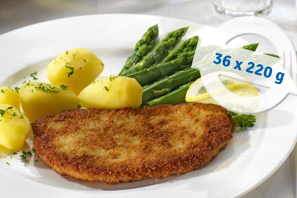 Lachsschnitzel vom Schwein