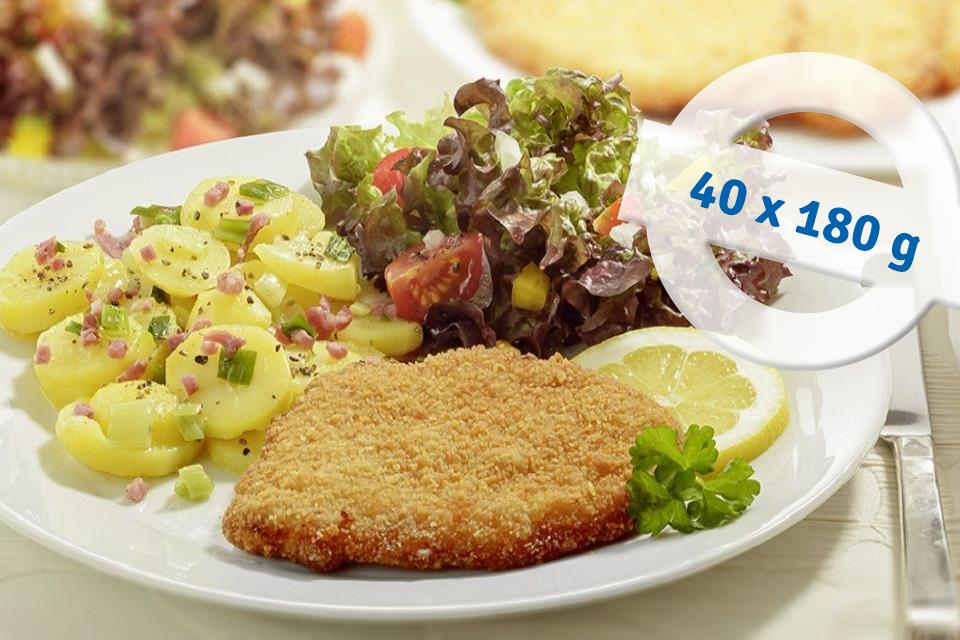 Lachsschnitzel vom Schwein